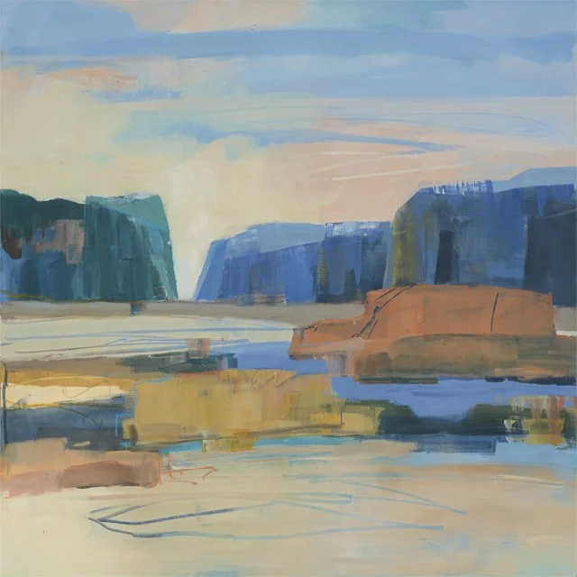   Stand by the Shore     36” x 36” x 1.5”    Mixed Media on Board 