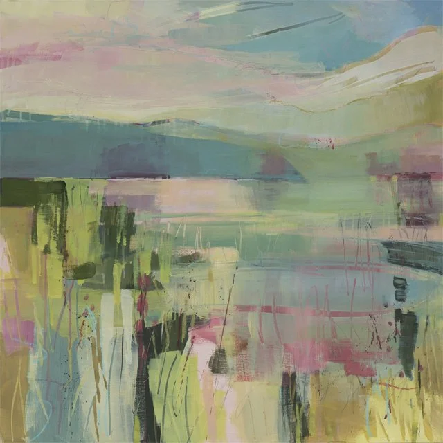   Wind on the Water     36” x 36” x 1.5”    Mixed Media on Wood Panel 