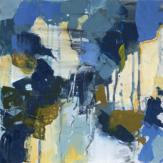   Soft Rain     12” x 12” x 1.5”    Mixed Media on Wood Panel 