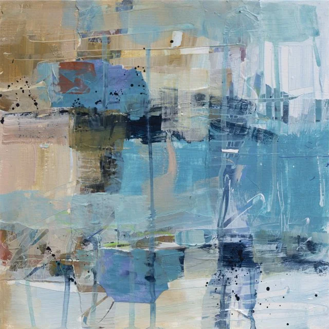   Which Way’s Up    12” x 12” x 1.5”    Mixed Media on Wood Panel  