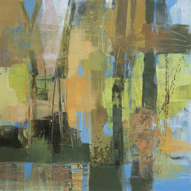   Layers of Light     24” x 24” x 1.5”     Mixed Media on Wood Panel 