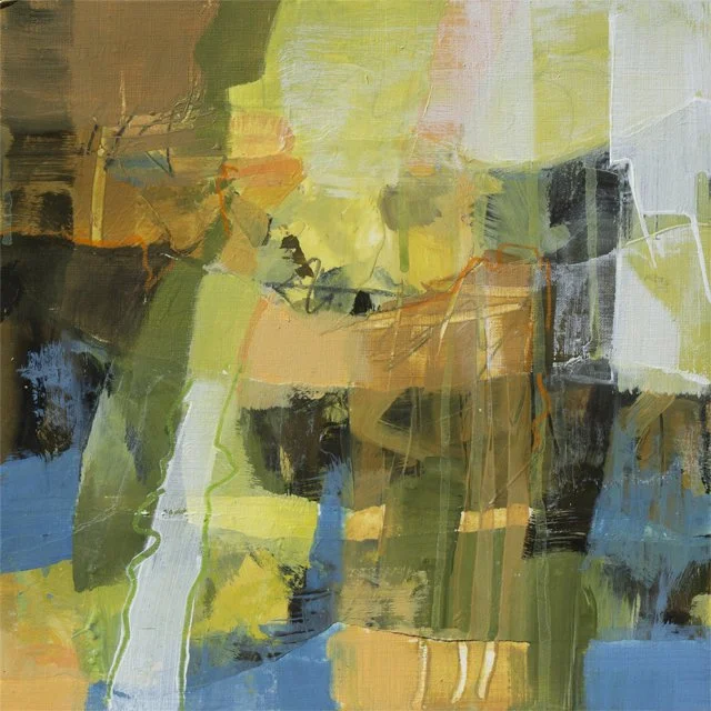   Fall Kaleidoscope     12” x 12” x 1.5”     Mixed Media on Wood Panel 