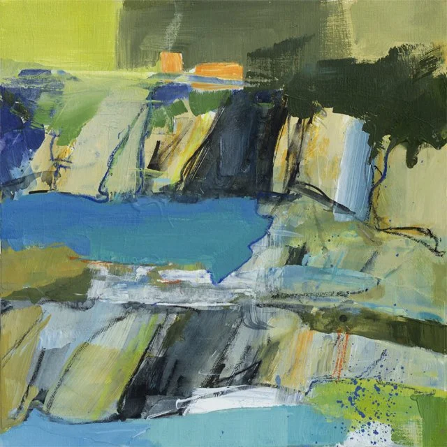   Land’s End     12” x 12” x 1.5”    Mixed Media on Wood Panel 