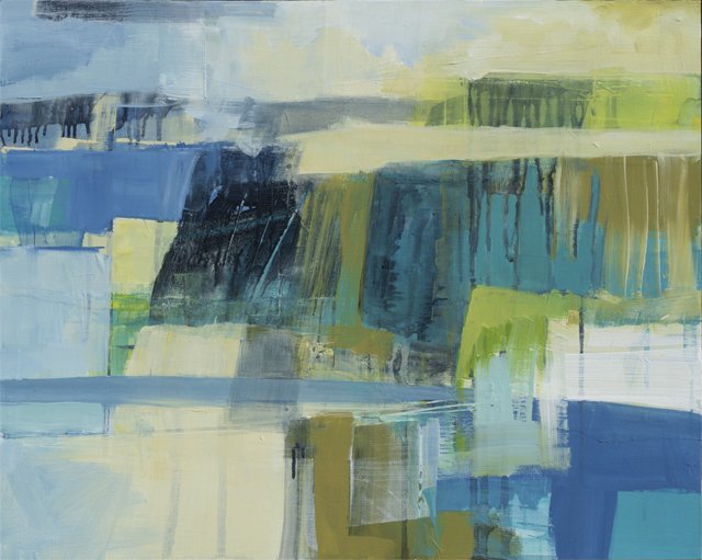   Mirrored Sea     24” x 30” x 1.5”    Mixed Media on Wood Panel 