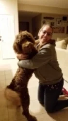 MICHELLE - “THIS IS MY FUR DAUGHTER CORA, QUEEN OF HEARTS. SHE IS MY WEIGHTED BLANKET ON STRESSFUL DAYS - MY SECRET KEEPER WHEN I NEED A GIRL TALK BUDDY - AND THE HAPPIEST TO SEE ME COME HOME, EVEN IF I ONLY LEAVE THE HOUSE FOR MOMENT. SHE GIVES THE BEST CUDDLES - SHE’S MY SWEETEST GIRL EVER.”