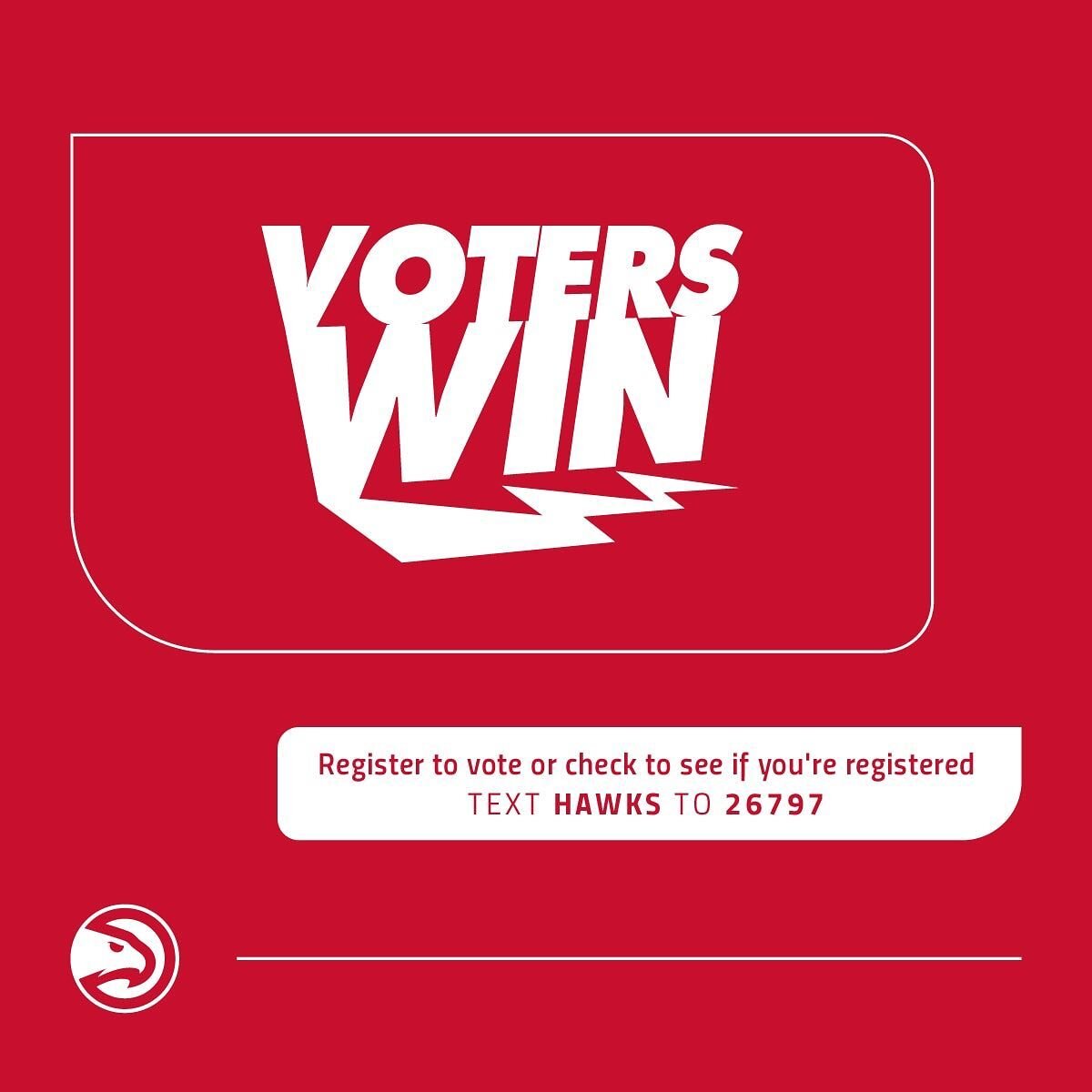 The Hawks are going head-to-head with the Golden State Warriors and Detroit Pistons to see which team can get the most fans to pledge to vote. The team with the most pledges&nbsp; will receive the John Lewis: Good Trouble Trophy, in honor of the late