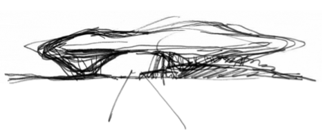 Sketch by Ma Yansong, courtesy of MAD