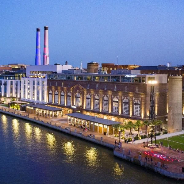 Savannah Power Plant, via historicalhotels.org