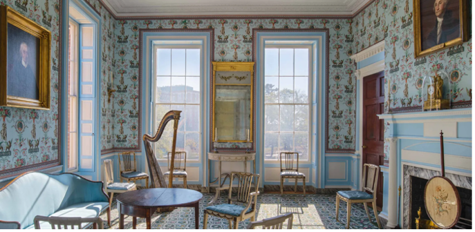 Interior of Homewood House, courtesy of worldofinteriors.com