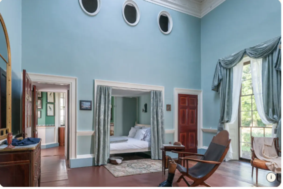 Alcove beds in Jeferson’s blue bedroom, Monticello.org