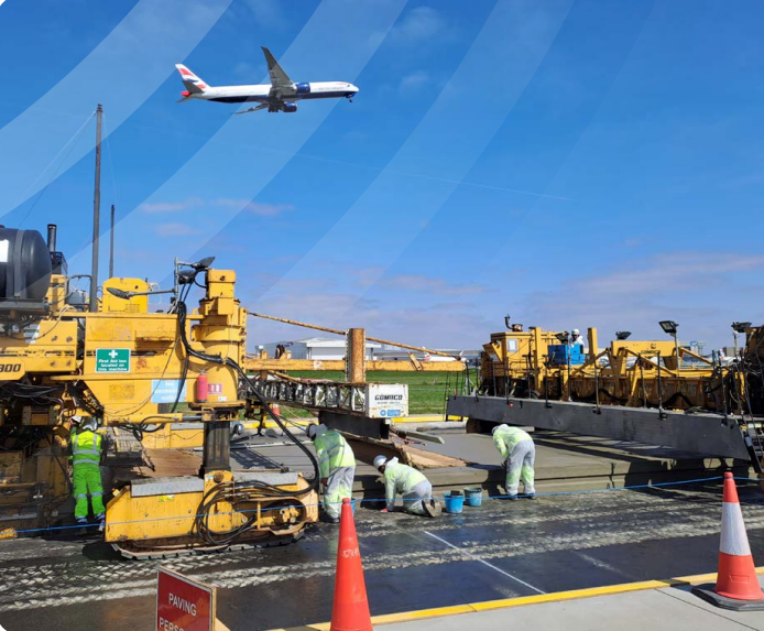 Construction at London Heathrow Airport, courtesy of heathrow.com