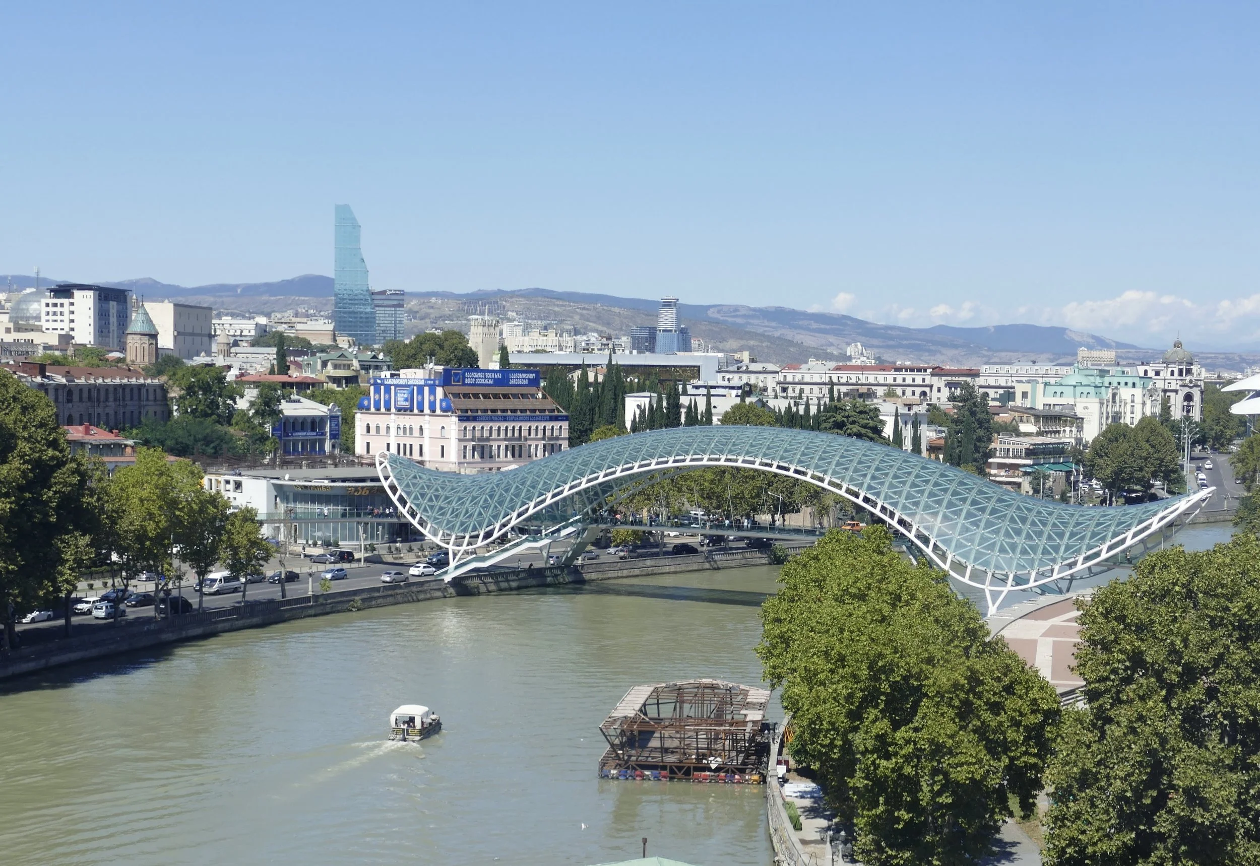 Bridge of Peace, Tbilisi, Georgia Image by falco from Pixabay
