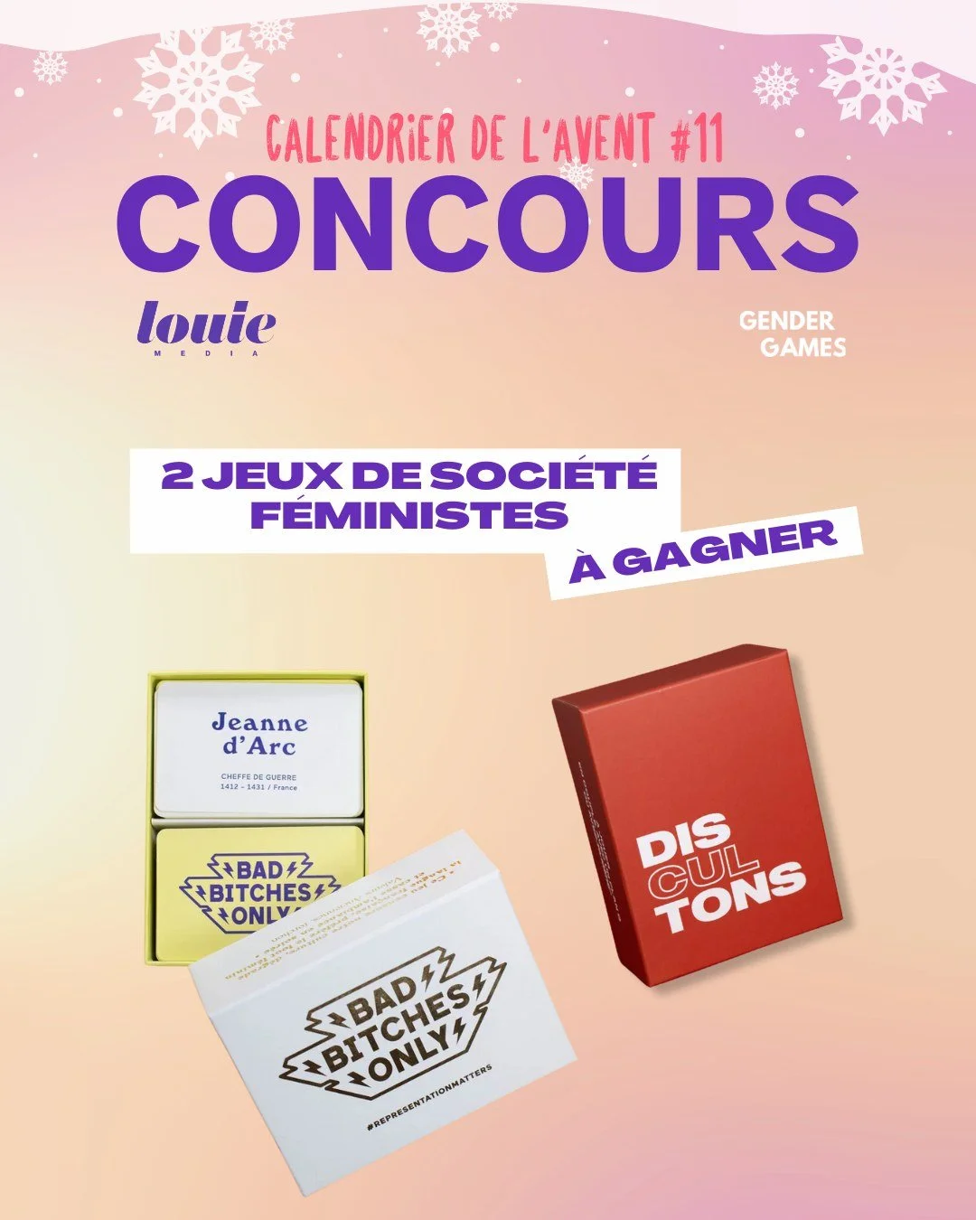 🎁 CALENDRIER DE L&rsquo;AVENT 🎁
Si vous cherchez de quoi pimenter vos soir&eacute;es ou passer un bon moment entre copines pour r&eacute;explorer les grandes dames qui ont marqu&eacute; l&rsquo;Histoire mais qui ont &eacute;t&eacute; trop souvent o