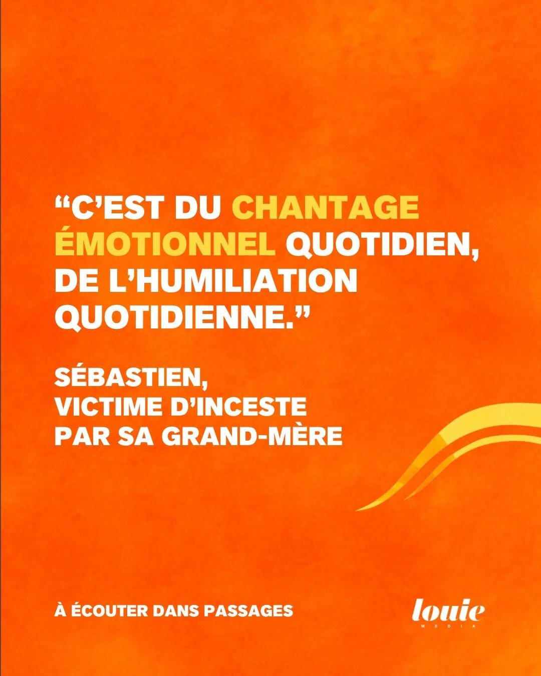 S&eacute;bastien adorait passer ses &eacute;t&eacute;s chez ses grands-parents, &agrave; la ferme.
Jusqu&rsquo;au jour o&ugrave; ces vacances s&rsquo;arr&ecirc;tent brutalement, apr&egrave;s un appel &agrave; ses parents pour qu&rsquo;ils viennent le