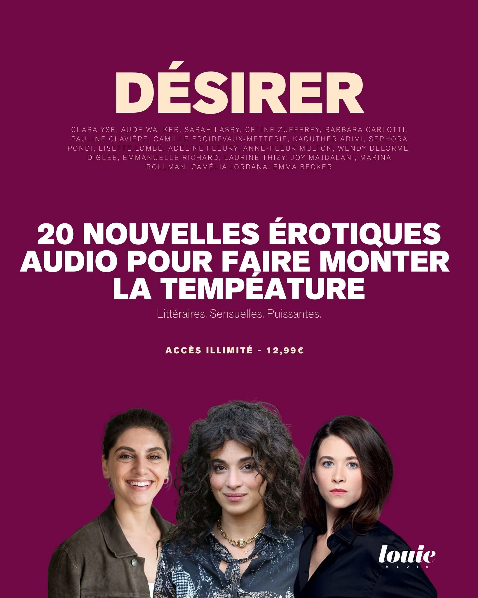 Elles veulent.
Elles fantasment.
Et surtout, elles m&egrave;nent la danse.
D&eacute;sirer, c&rsquo;est 20 nouvelles &eacute;rotiques litt&eacute;raires &eacute;crites par des femmes.
Des h&eacute;ro&iuml;nes qui prennent le pouvoir.
Marina Rollman, C