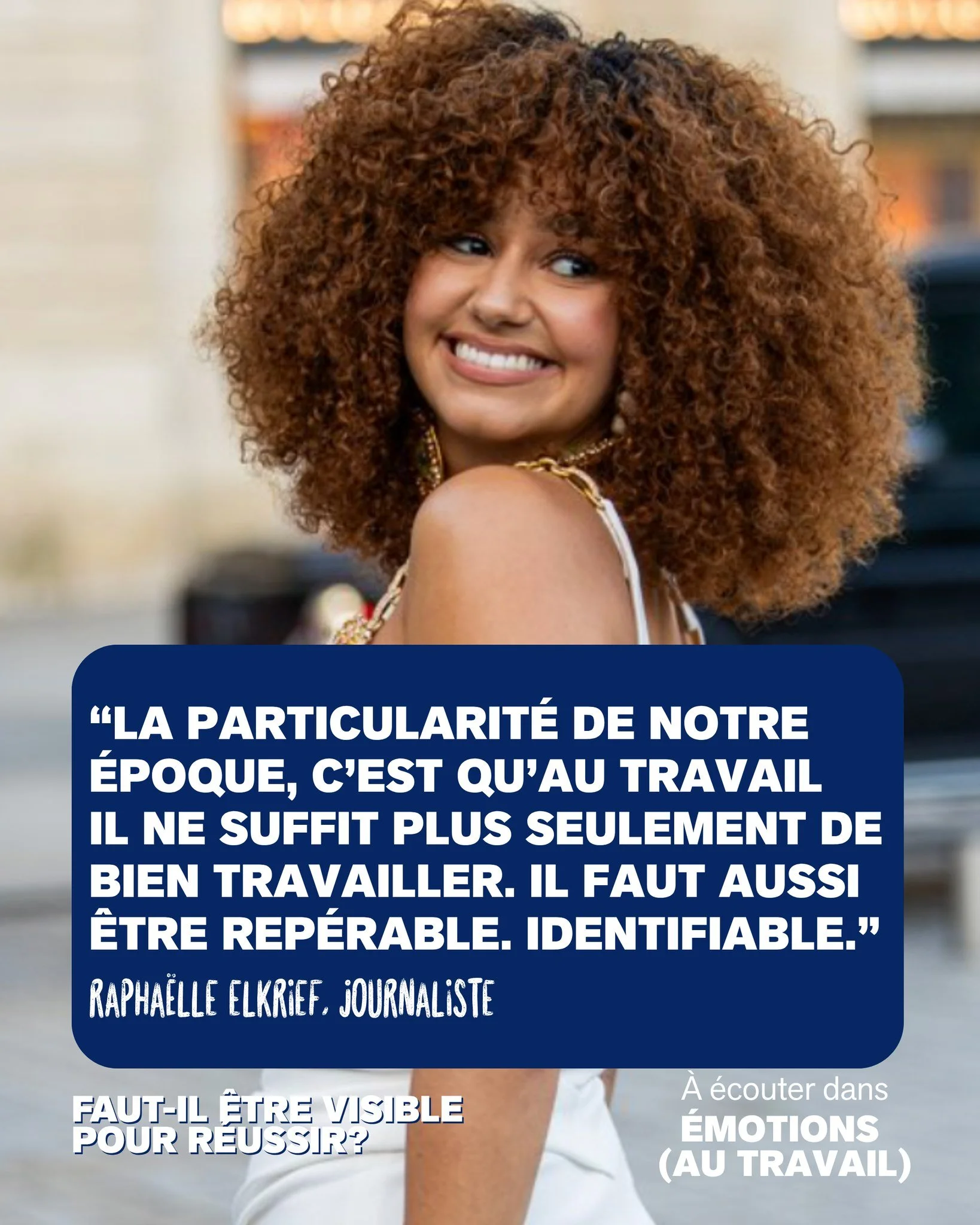 Est-ce qu'on peut encore r&eacute;ussir sans se mettre en avant ? 🤔
Dans ce nouvel &eacute;pisode d'&Eacute;motions au travail par @raphaelleelkrief, on d&eacute;cortique la visibilit&eacute; comme nouvelle valeur du travail.
Avec Ad&egrave;le Br&ea