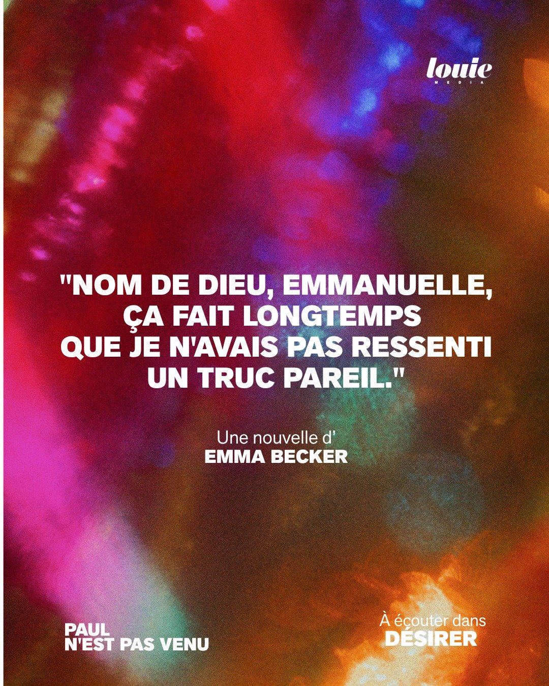 Le genre &eacute;rotique est en train de changer. Loin du male gaze, loin des clich&eacute;s, des femmes s'en emparent et le r&eacute;inventent.
D&eacute;sirer, c'est un podcast Louie Media. 20 nouvelles audio sur le d&eacute;sir, &eacute;crites et i