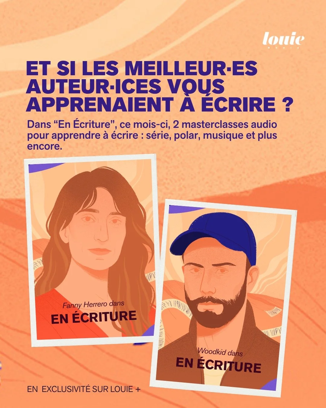 ✏️ Et si les meilleurs auteur&middot;ices vous apprenaient &agrave; &eacute;crire ?
En &Eacute;criture, c'est un podcast de masterclasses d'&eacute;criture audio : s&eacute;rie, polar, musique, litt&eacute;rature. Ce mois-ci : Fanny Herrero, sc&eacut