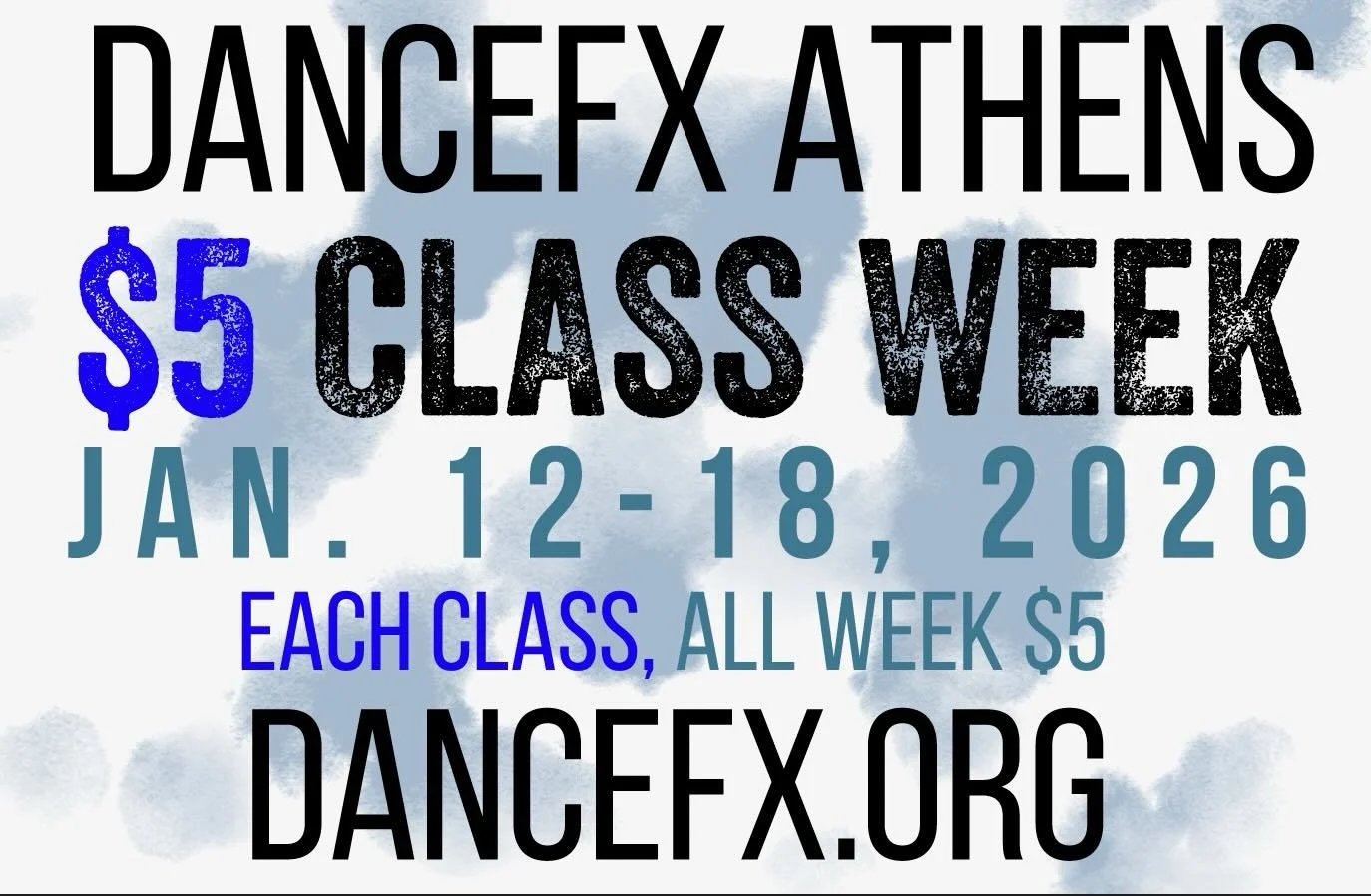 We are so excited to announce our first $5 Class Week of 2026! We have an amazing lineup of classes&mdash;all for just $5. We hope to see you there, Monday-Sunday. Drop-in link in bio.