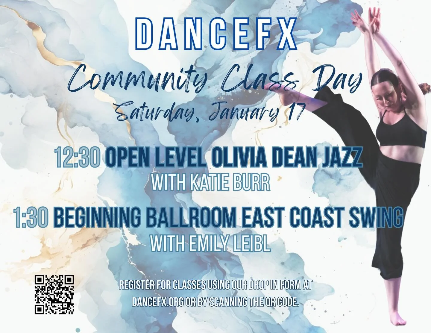 $5 Drop In Week may be drawing to an end, but FREE Community Class Day is almost here. Join us this Saturday for two fun classes taught by teachers we don&rsquo;t normally get on our schedule - so don&rsquo;t miss out! Pre-register using the drop in 