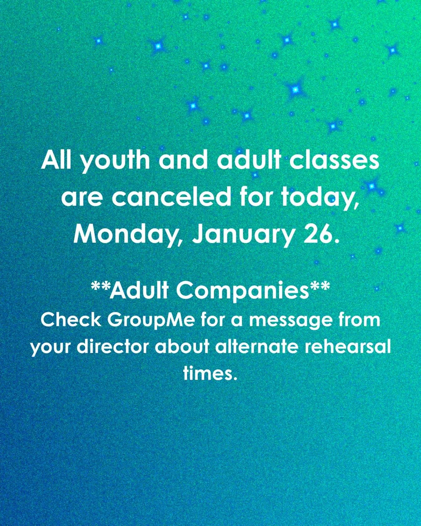 Stay warm and safe! We will see you next week!