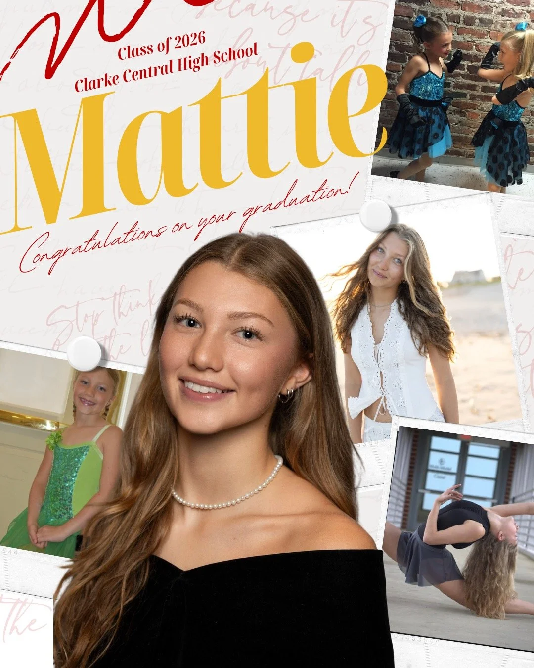 We are so sad to see our youth company DFX seniors leave, but overjoyed for the path they are about to take stepping into college. Let's give a big congratulation to Mattie Pittard, she will be attending the University of Georgia Fall 2026, majoring 