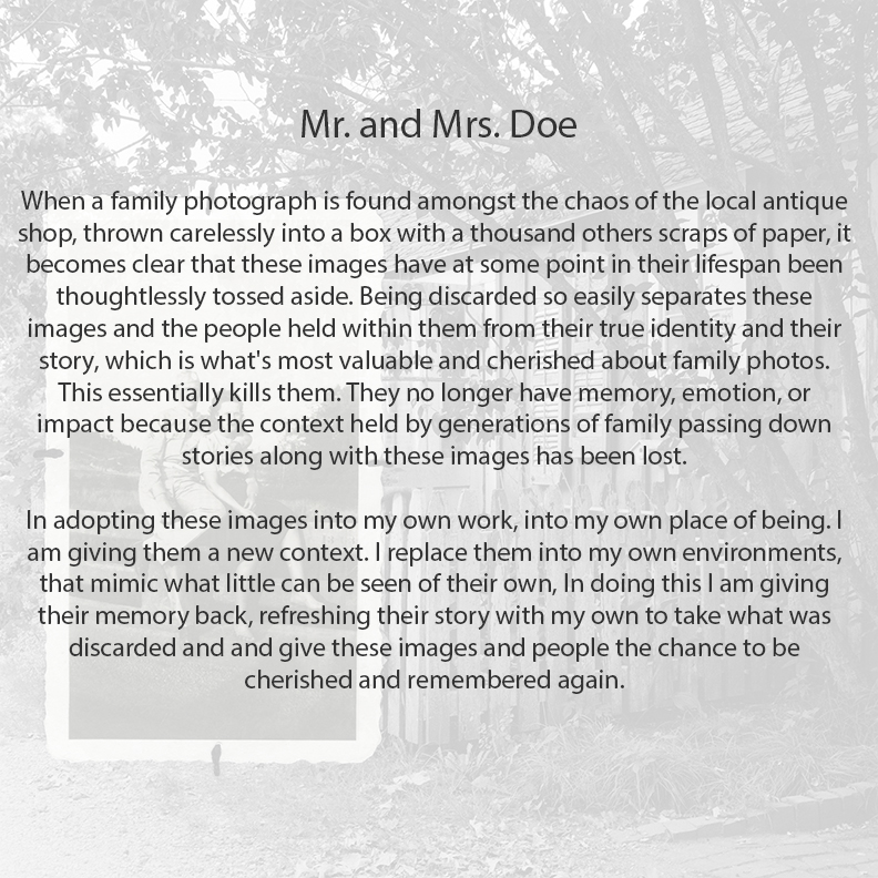  Artists Statement- Mr. and Mrs. Doe 