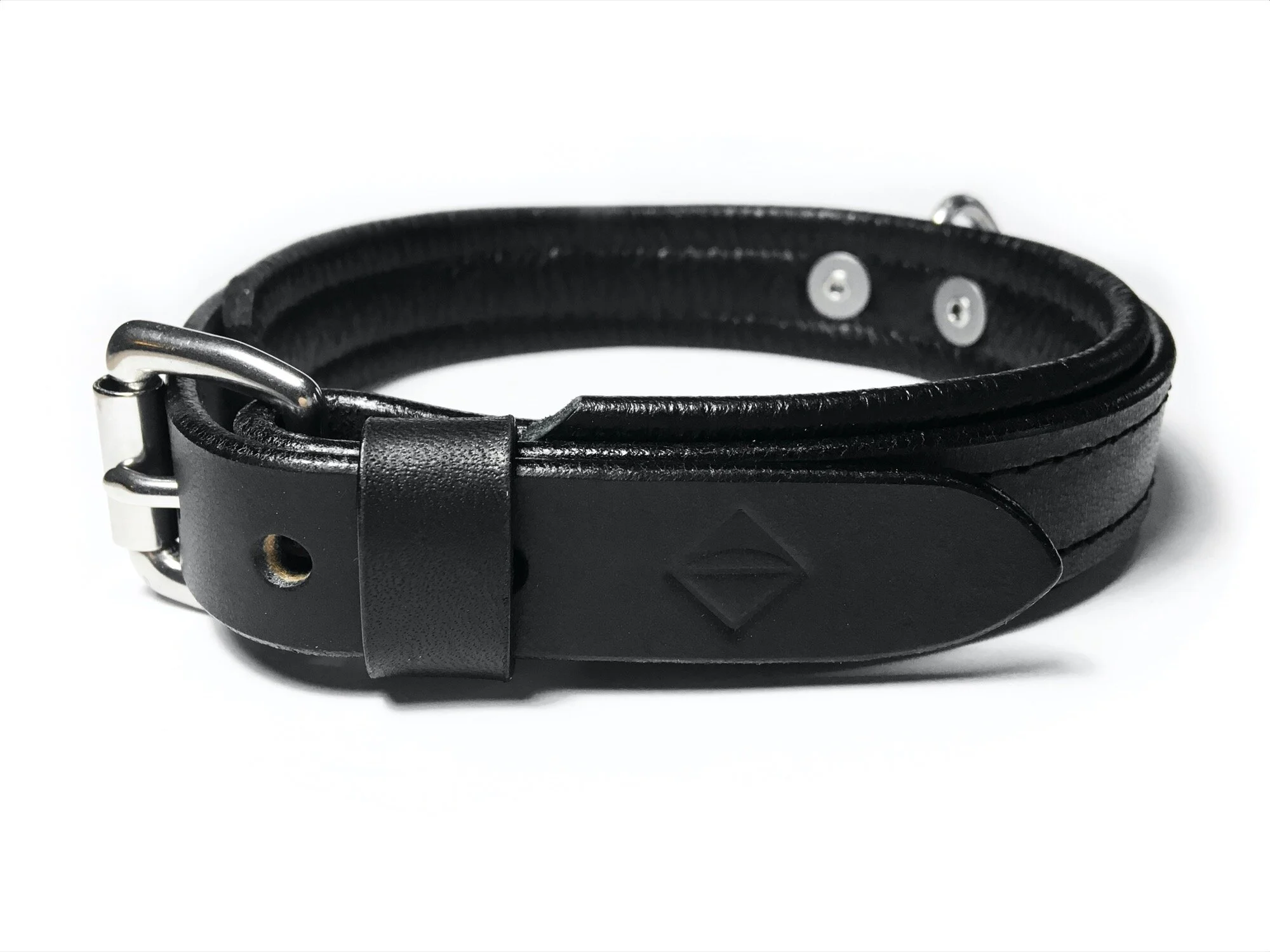 Slim, Lined Black Collar, 2018