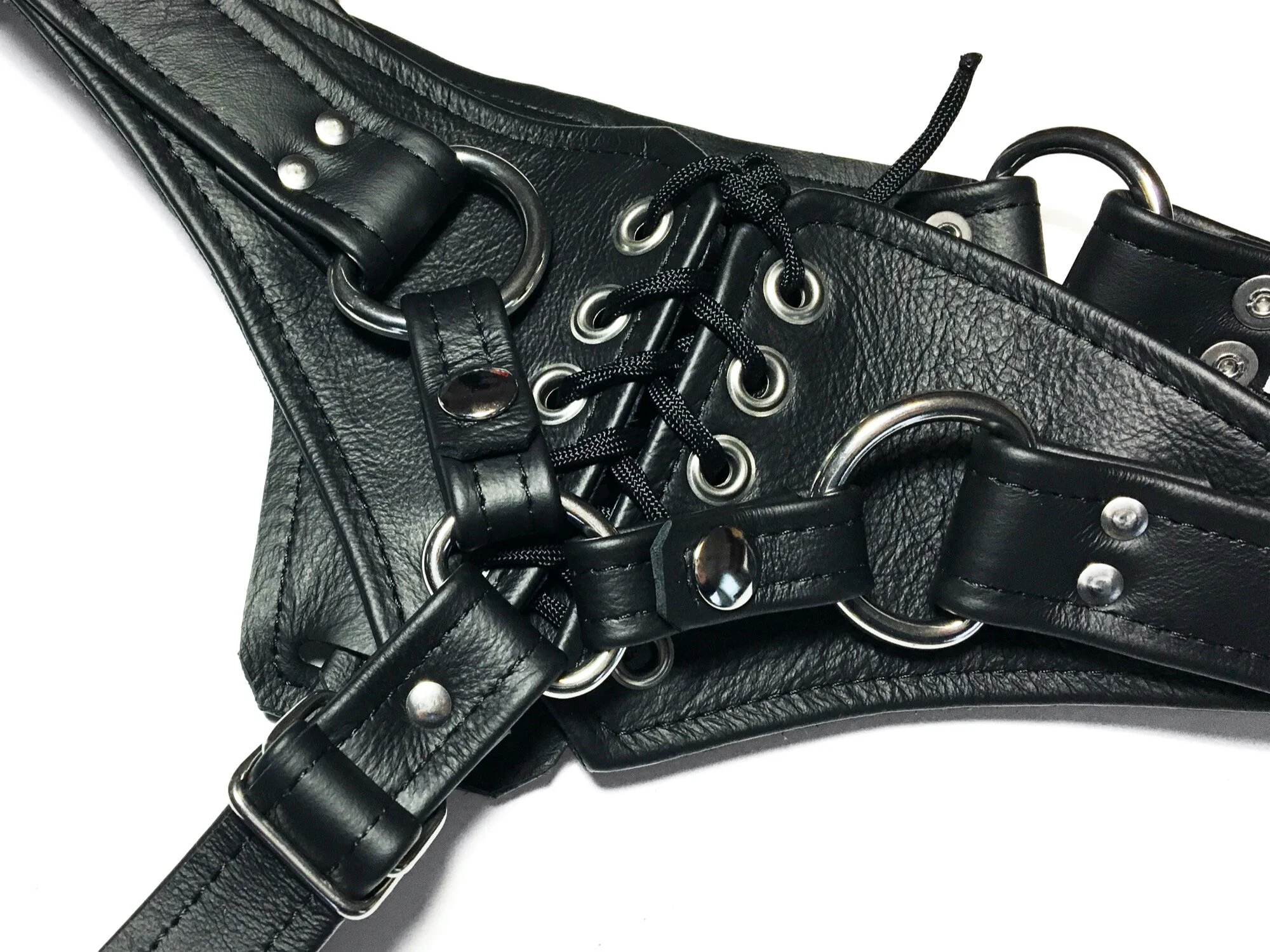 Convertible Corset-Back Strap On Harness, 2018