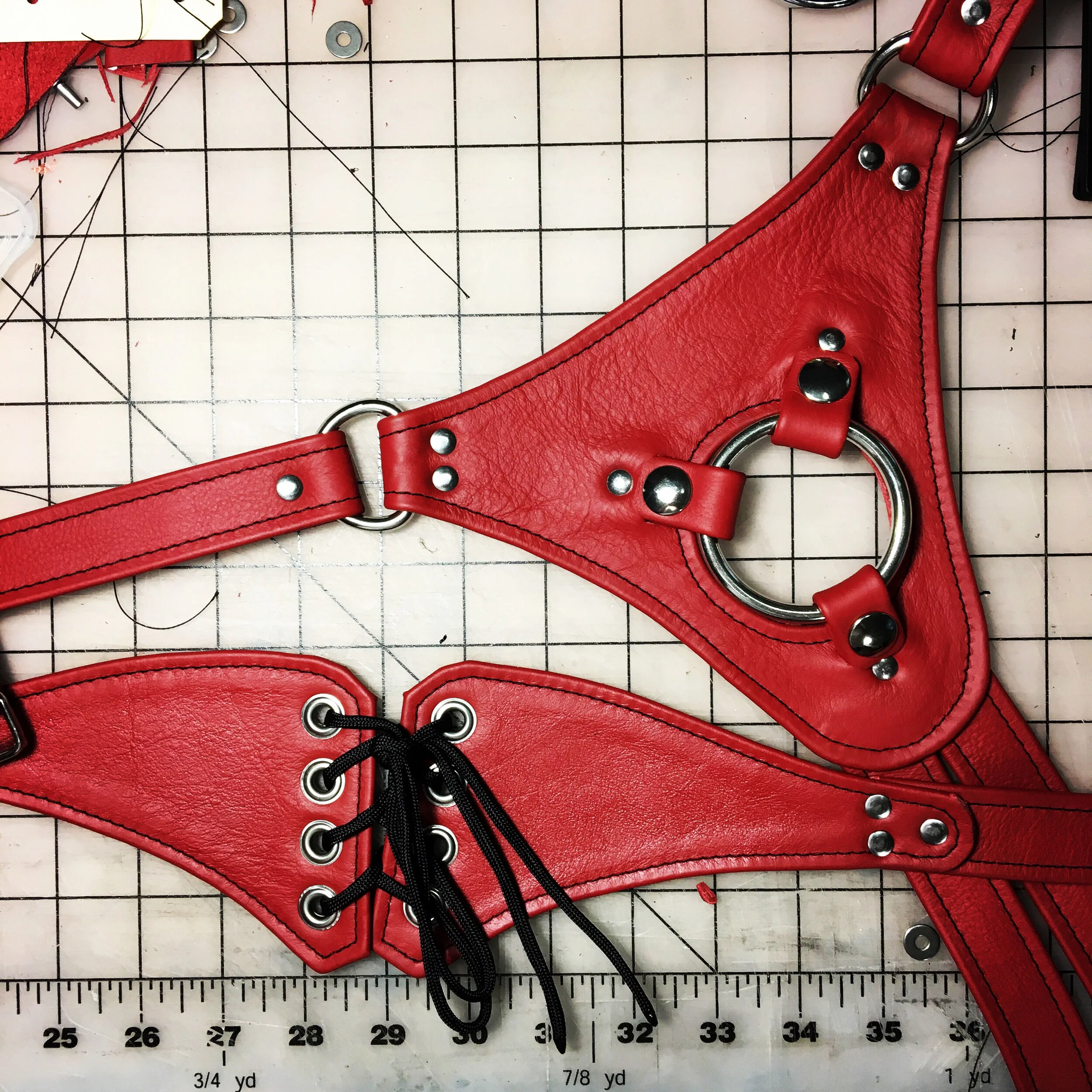 Red Corset-Back Strap On, 2017