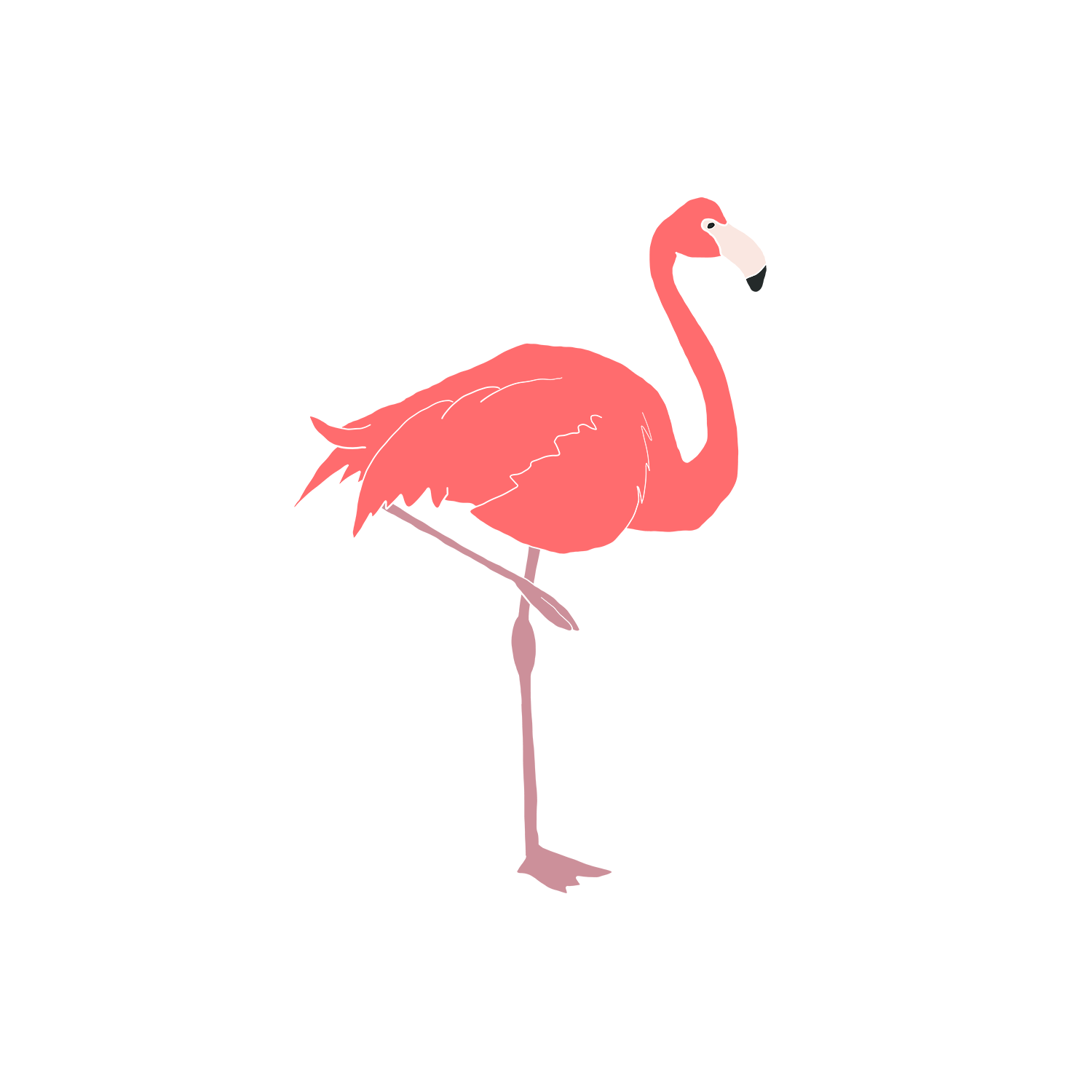 Lineart Summer Flamingo,flamingo Drawing,summer Sketch,summer Drawing PNG  White Transparent And Clipart Image For Free Download - Lovepik | 380370162