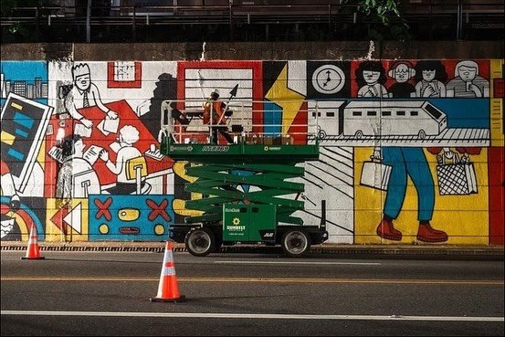 When RORSHACH helps restore humanity. For now&hellip;..
.
.
.

2016, led by the Newark Downtown District, the country&rsquo;s longest mural, &ldquo;Gateways to Newark: Portraits,&rdquo; was conceived and created along Route 21, McCarter Highway in #N