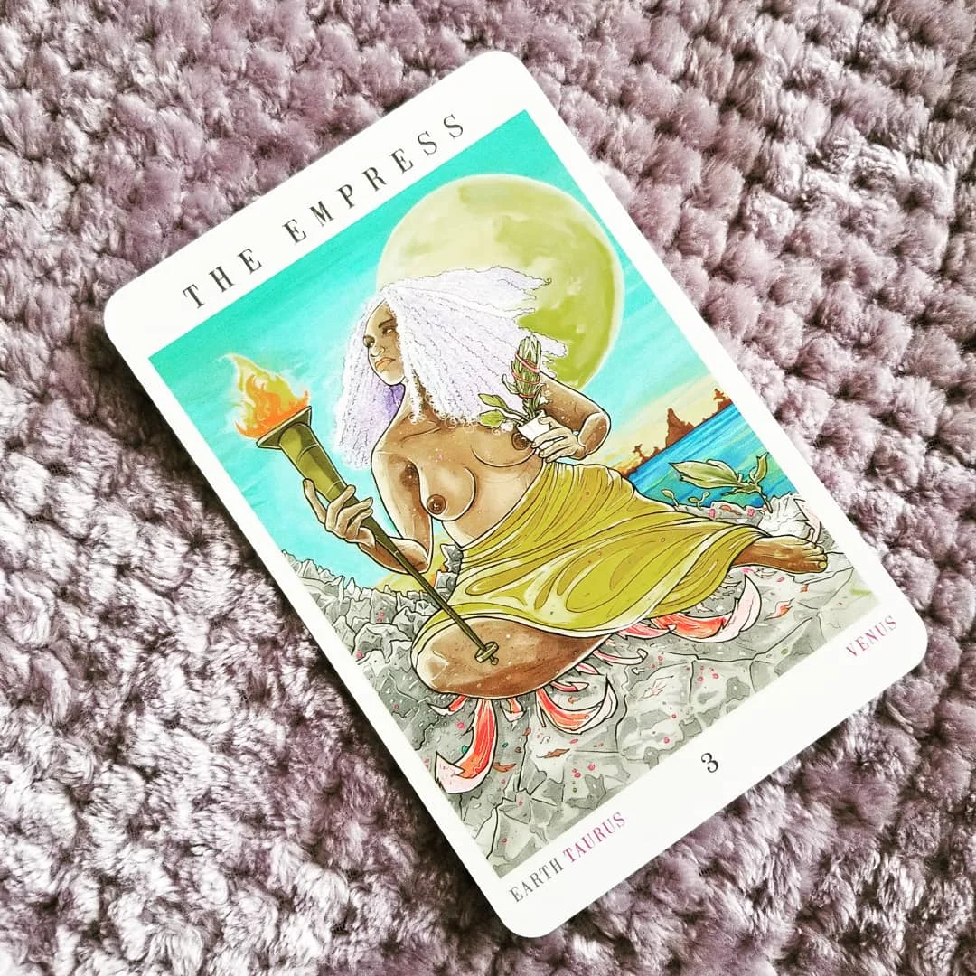 Deck: Slutist Tarot (photo by Kristina of Red Thread Tarot)
