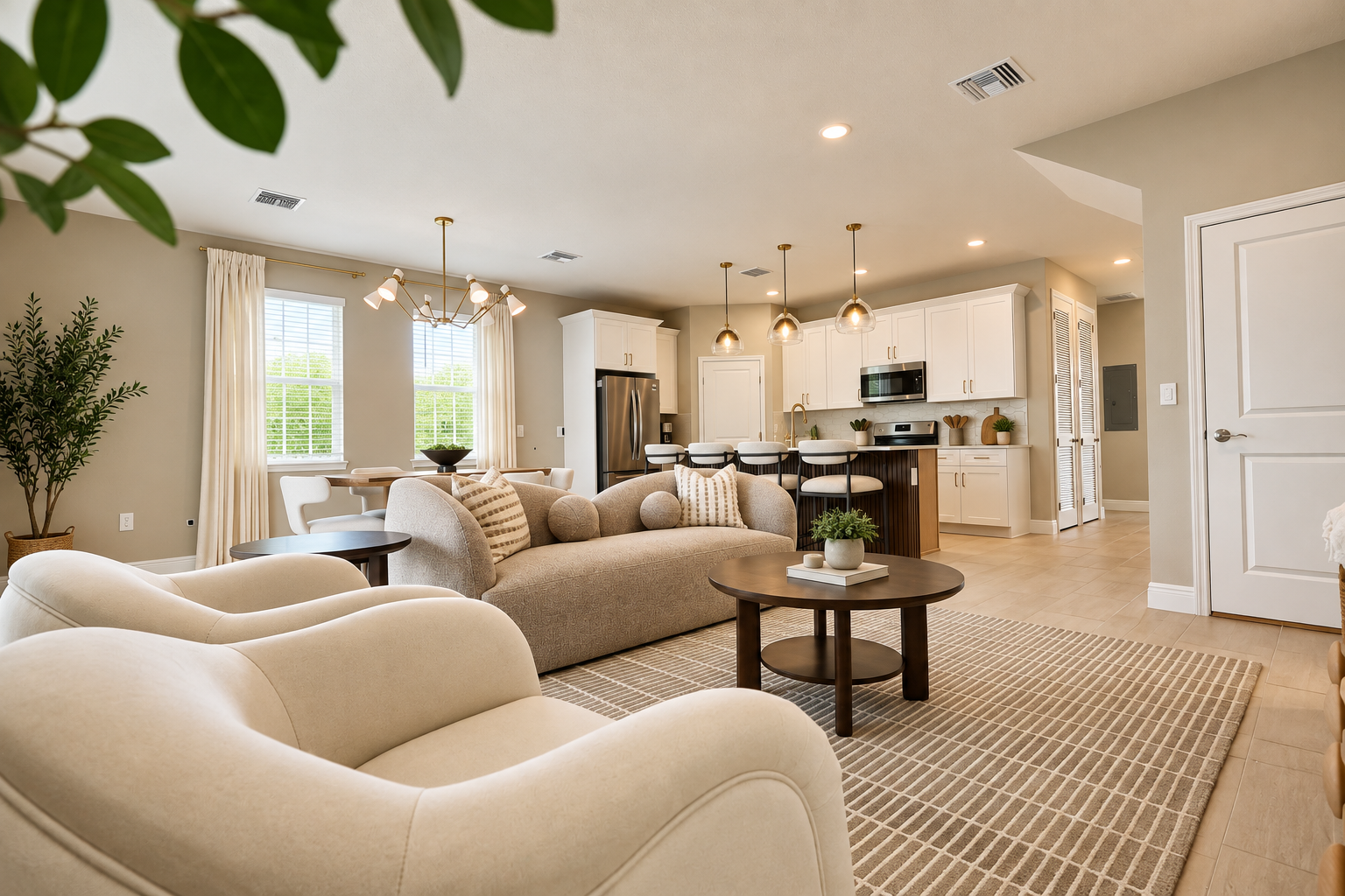 Living Room- Davenport Kissimmee Model Home Airbnb.png