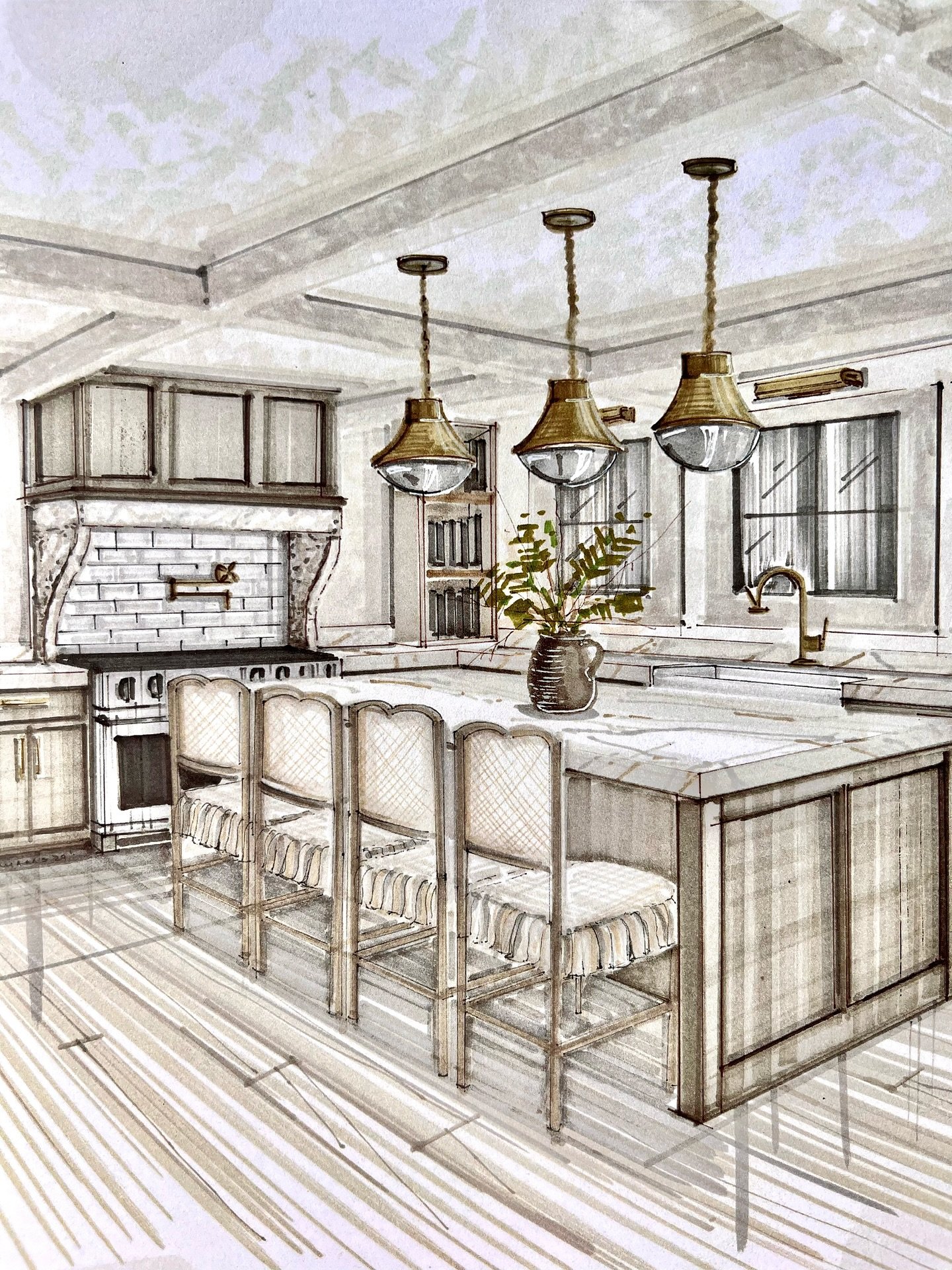 It is always fun to compare our design intent with the final product

Project: &ldquo;Longview Farm&rdquo;
Interiors: @stoneledge.farm.home
Architecture: @goldsmithanddavis
Builder: Patterson &amp; Smith Construction

#stoneledgefarmhome#newkitchen#i