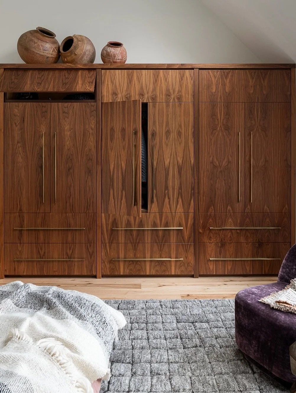 Our client&rsquo;s lacked a closet in their bedroom, so we designed this bespoke armoire with @silvermapleconstruction with brass detailing. We&rsquo;re proud of ourselves

Project: &ldquo;Pleasant Valley Home&rdquo;
Interiors: @stoneledge.farm.home
