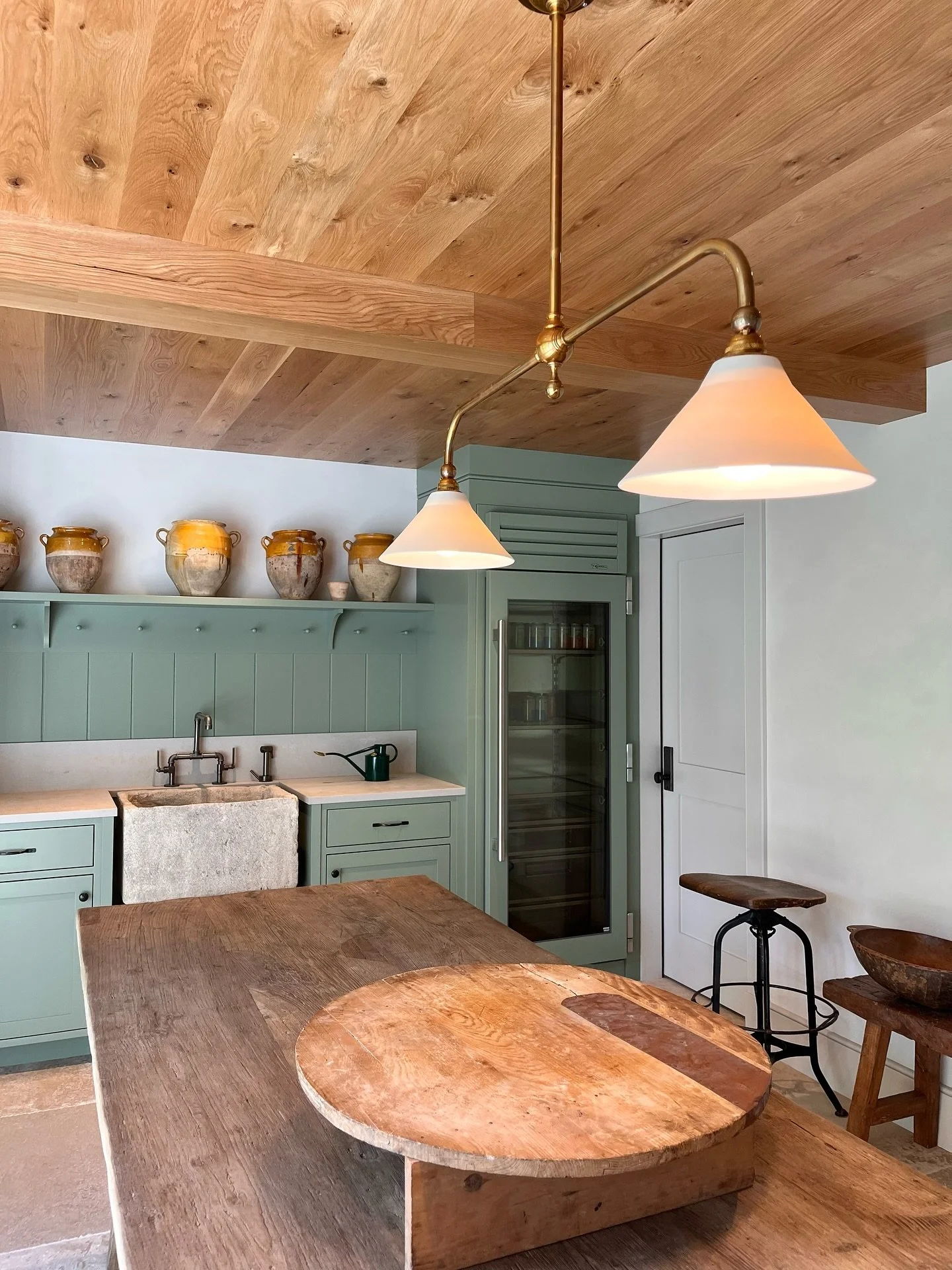 This lower level Garden Room began with the purchase of a stone sink. That purchase unleashed every other design decision. Sometimes you just need one source of inspiration and the rest follows

Project: &ldquo;Longview Farm&rdquo;
Interiors: @stonel