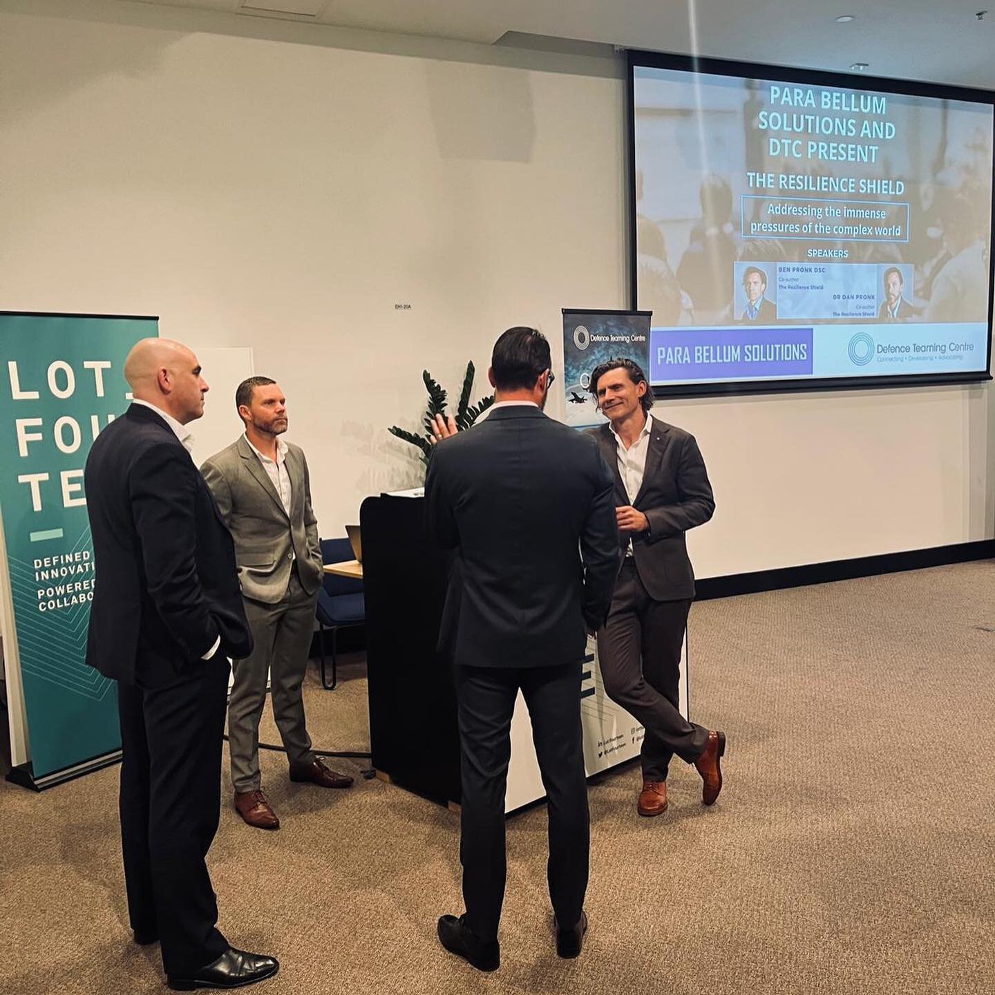 Big thank you to Para Bellum Solutions and Defence Teaming Centre for hosting Dan and Ben Pronk in Adelaide last week! 

Stoked to be travelling again. 

#resilienceshield #mettle