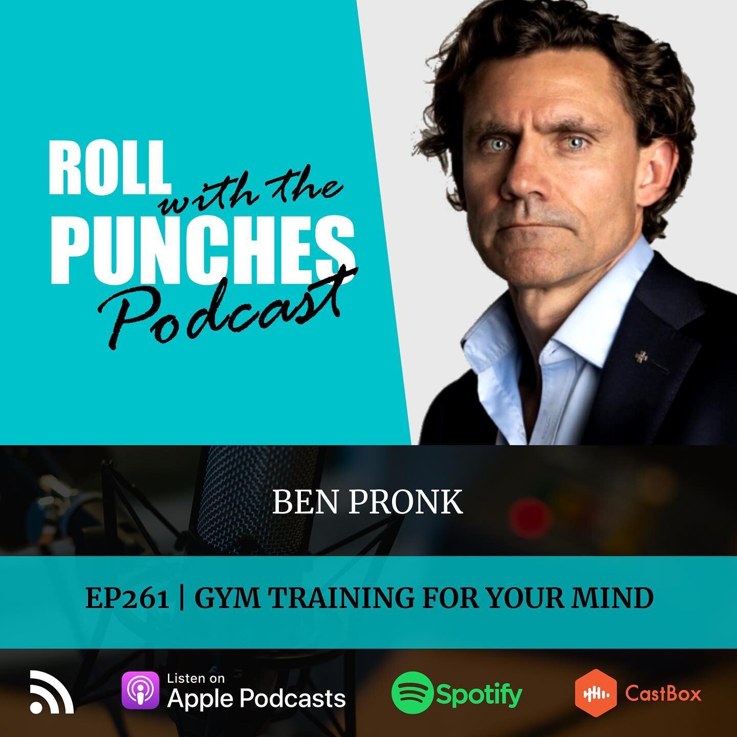 Episode 261 of the @rollwiththepunches_podcast is now live! Thank you @tiffaneeandco for bringing Ben in to talk about all things 'mental deadlifts', mindset and resilience. 

Kick-start your week the right way and give it a listen! Available on Appl