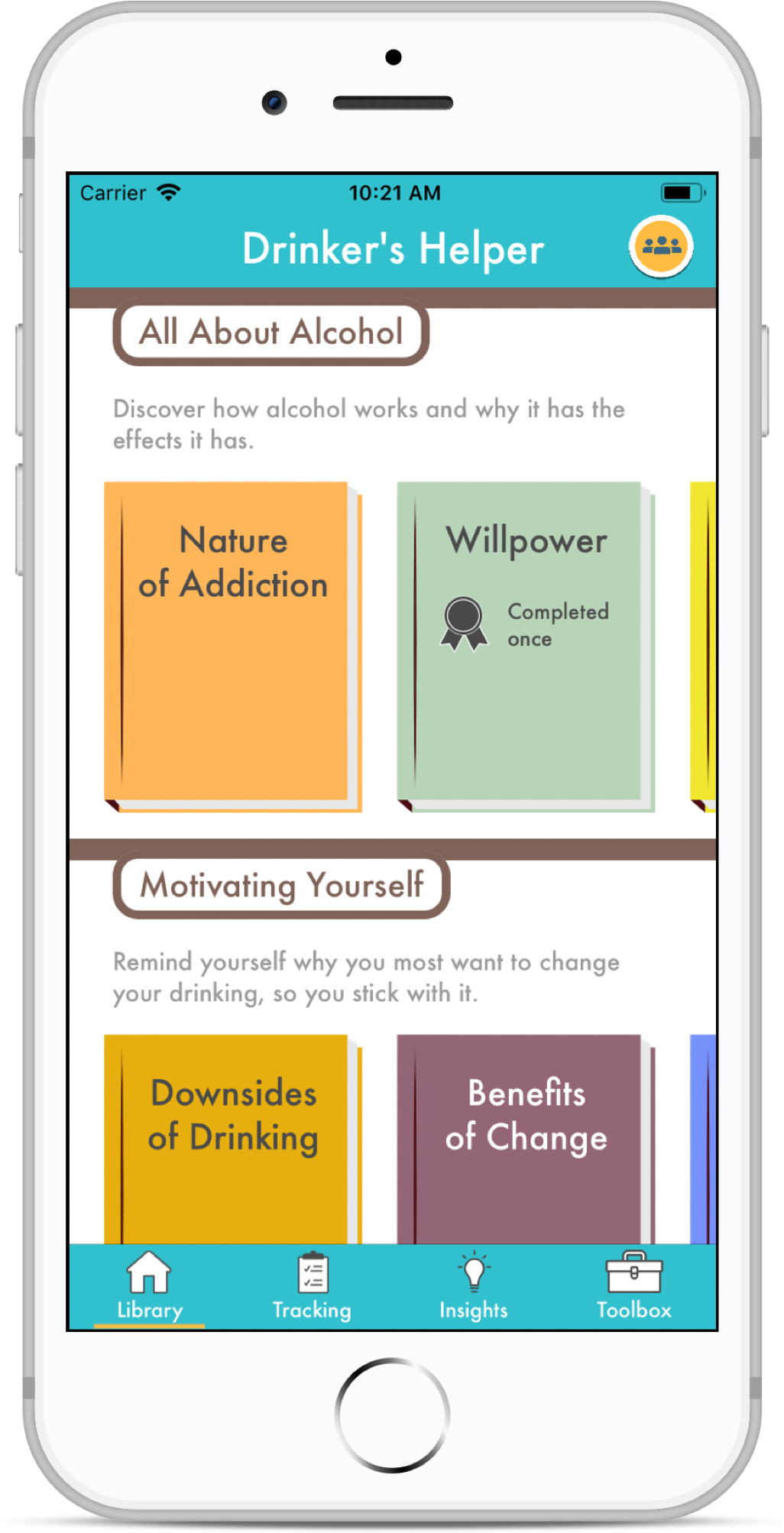 How exercises work in Drinker's Helper