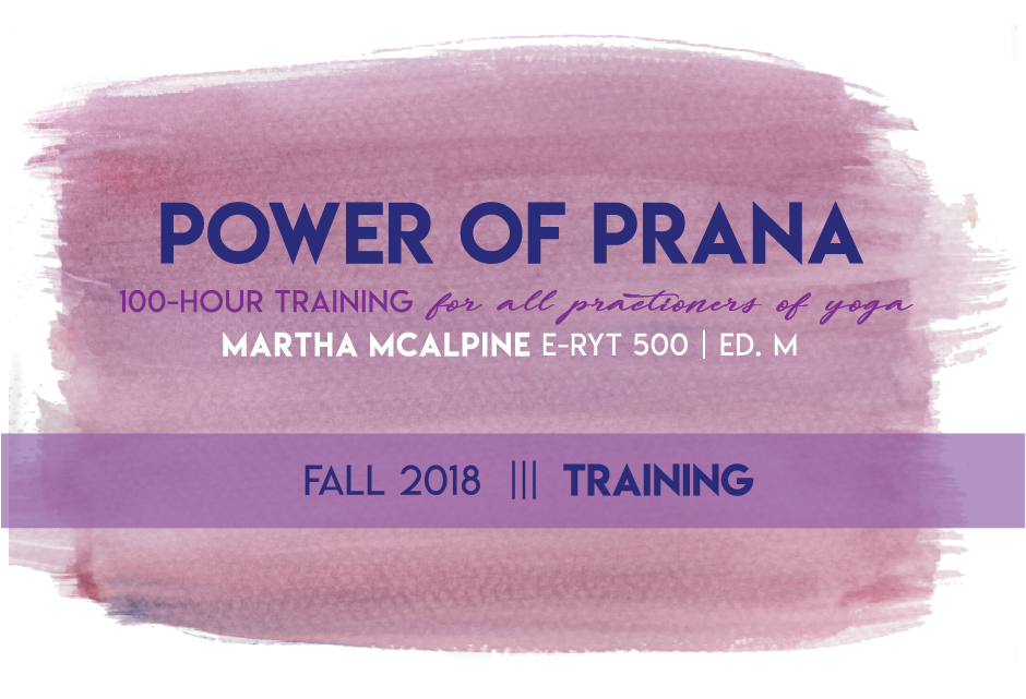 Designed for Martha McAlpine's 100 Hour Training at YogaWorks. 
