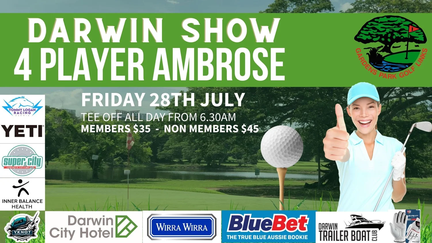 Darwin Show Day 4 Player Ambrose — Darwin City Golf Course Gardens
