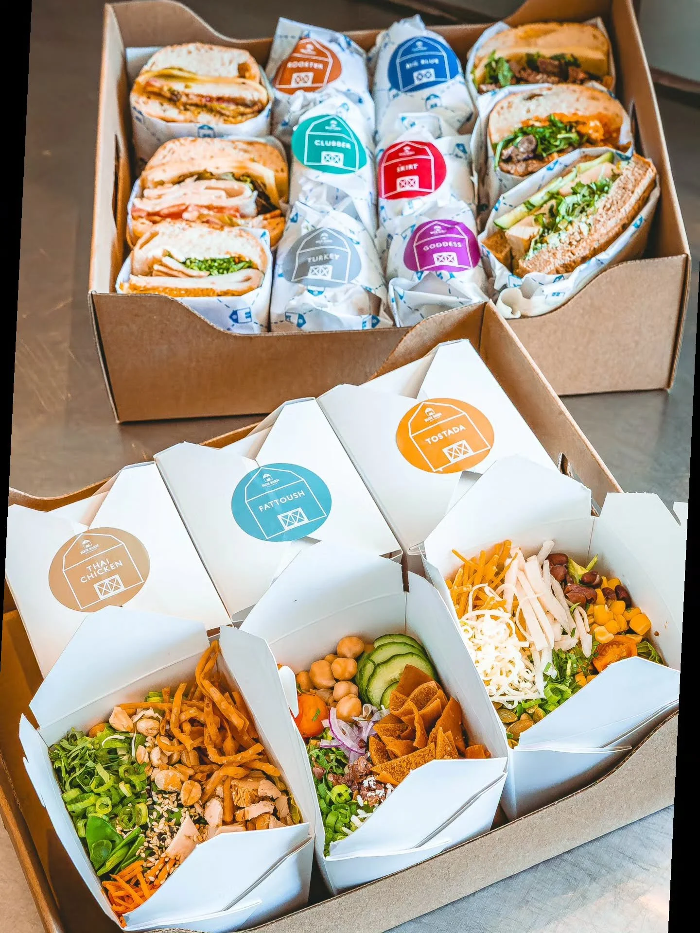 Fresh, flavorful and perfect for any event. Find out more about Blue Barn catering below! 👏

&bull; 24-item minimum (sold in &ldquo;packs&rdquo; of 6)
&bull; Mix + match your favorites
&bull; Or choose from bundles like our Greatest Hits, Barn Yard 