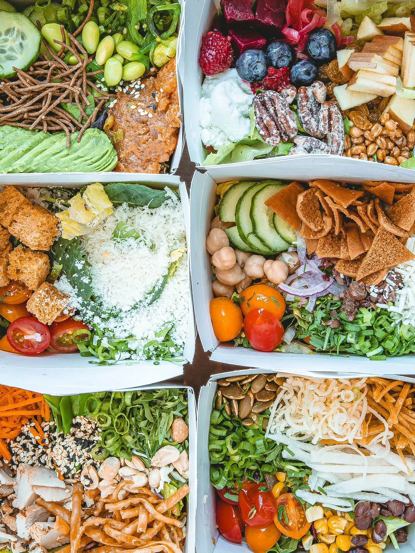 Fresh eats, made for any occasion. Find out more about Blue Barn catering below! 👏

&bull; 24-item minimum (sold in &ldquo;packs&rdquo; of 6)
&bull; Mix + match your favorites
&bull; Or choose from bundles like our Greatest Hits, Barn Yard and For T