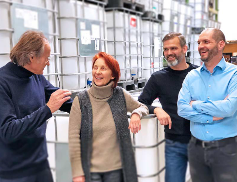A foursome as of recently: Executive managers Gerhard Heid, Beate Oberdorfer, Oliver Groß, Andreas Roth (from left to right)