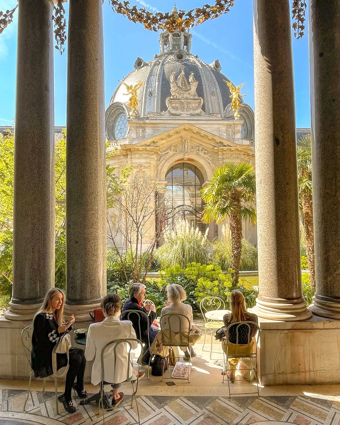 one of my favourite museums in Paris is the @petitpalais_musee ~ it has these lovely interior gardens &amp; caf&eacute;, as well as beautiful statues and paintings throughout {and it&rsquo;s free} ~ definitely a beautiful place to relax &amp; peruse 