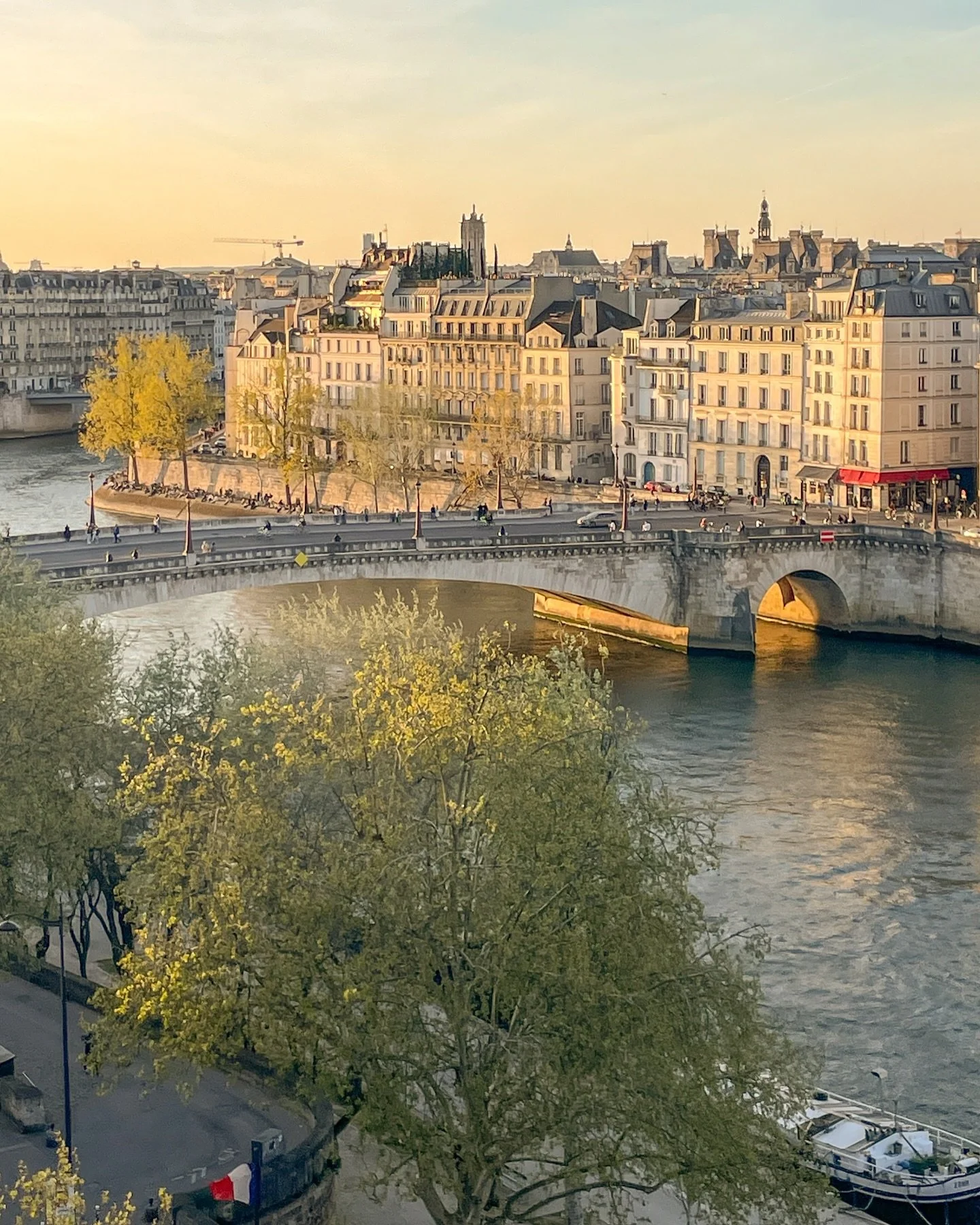 I am always looking for pretty rooftops to enjoy and capture views of Paris and this is one of my faves from the patio of @darmima_restaurant on top of @institutdumondearabe ⚜️