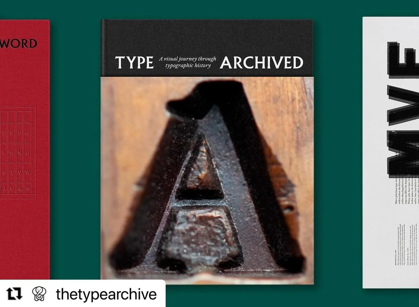 #Repost @thetypearchive 
・・・
We are excited to announce that a beautiful book featuring the treasures of the Type Archive&rsquo;s collections is in the works.

&lsquo;Type Archived&rsquo; traces the origins of typography through the physical tools, o