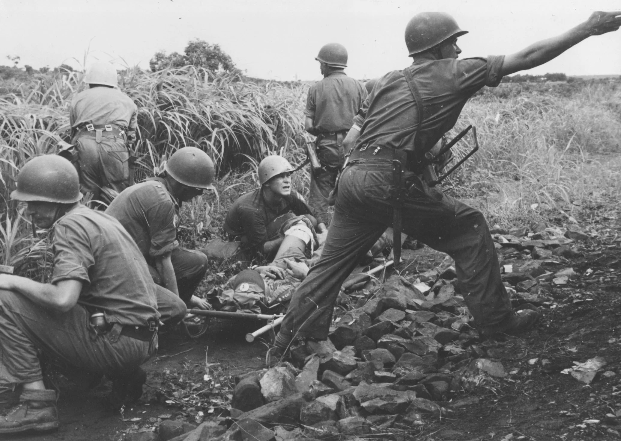 Svenska soldater under strid i Kongo under början av 1960-talet. Foto: