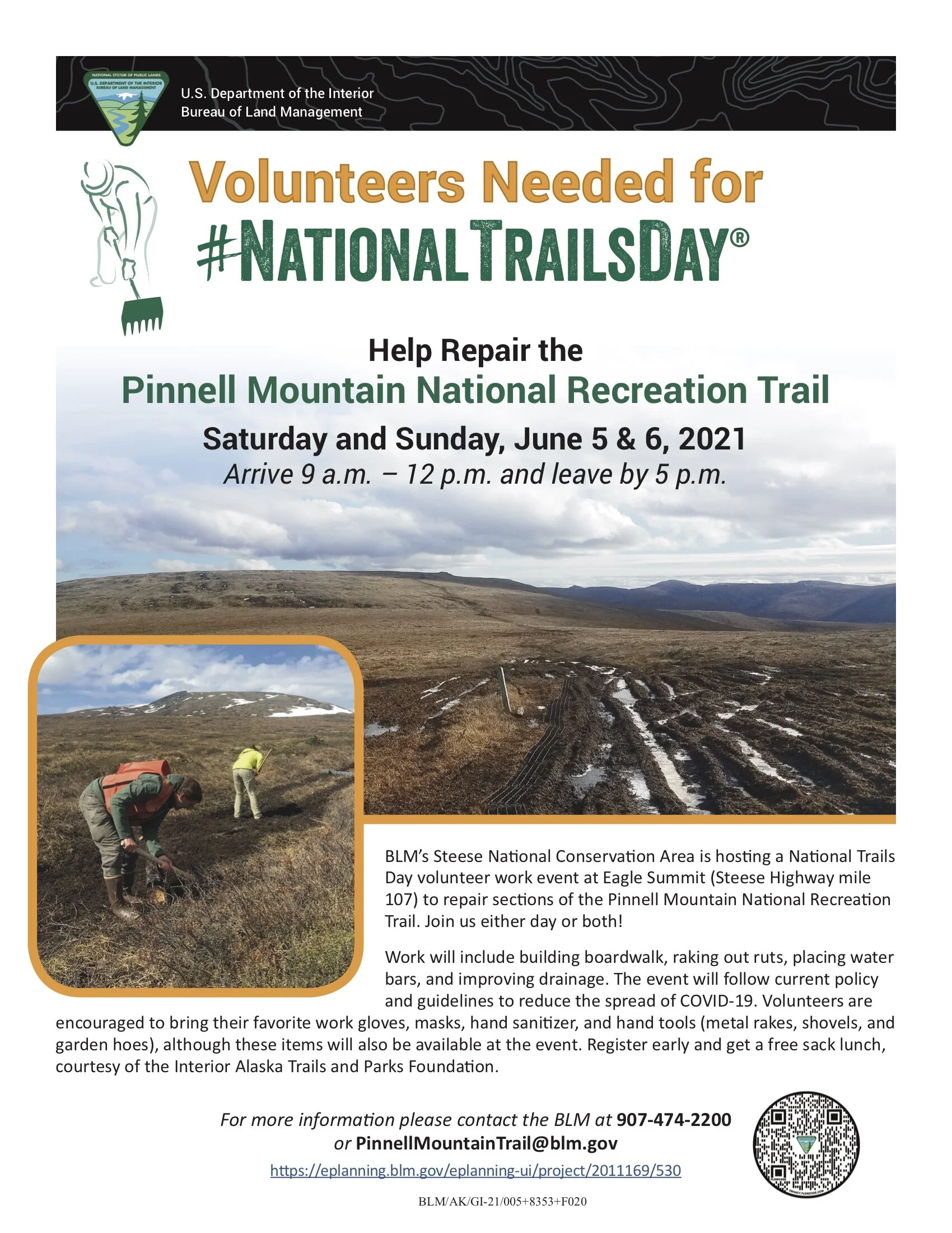Pinnell Mountain Trail 50th Anniversary & Volunteer Work Day